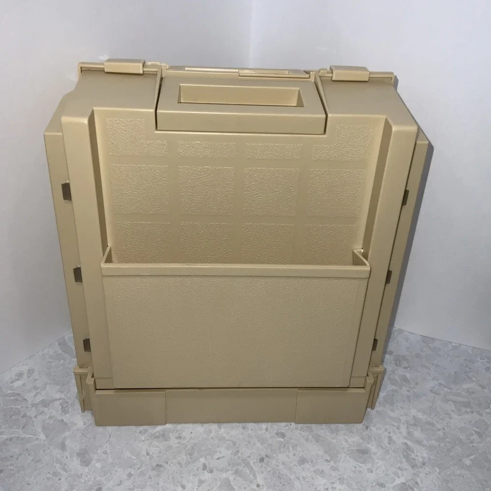 1983 World Wide Media Sunbeam Folding Plastic Sewing Box Organizer Caddy
